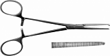 З-198 Зажим кровоостанавливающий 1*2 зубый зубчатый прямой №3, 19 мм.